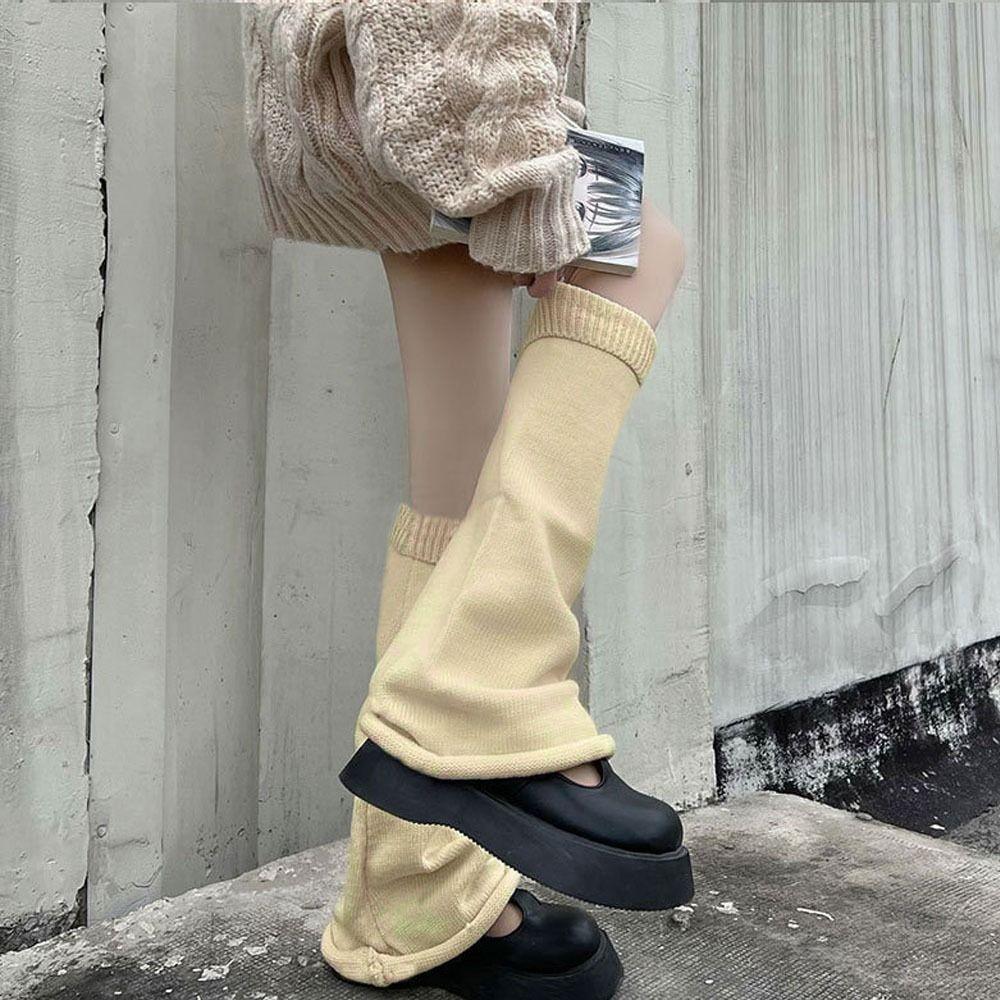 Horn Type Socks Costume Accessories Wide Leg Warmers Knitted Long Socks Foot Cover Women Pile Socks