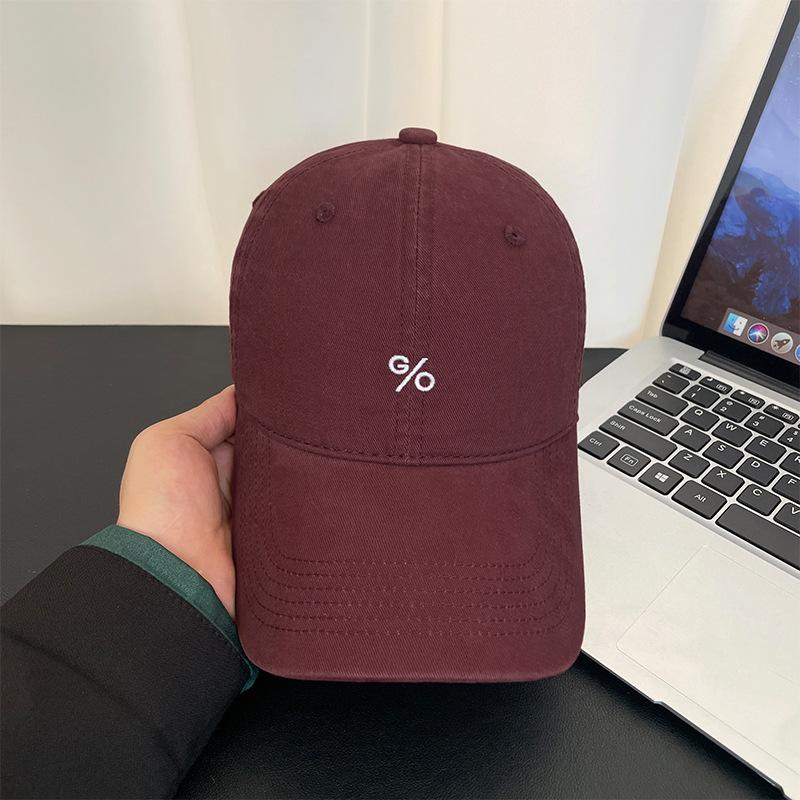 Big head circumference deep top baseball cap children spring and summer embroidery simple versatile wide brim cap outdoor sun hat