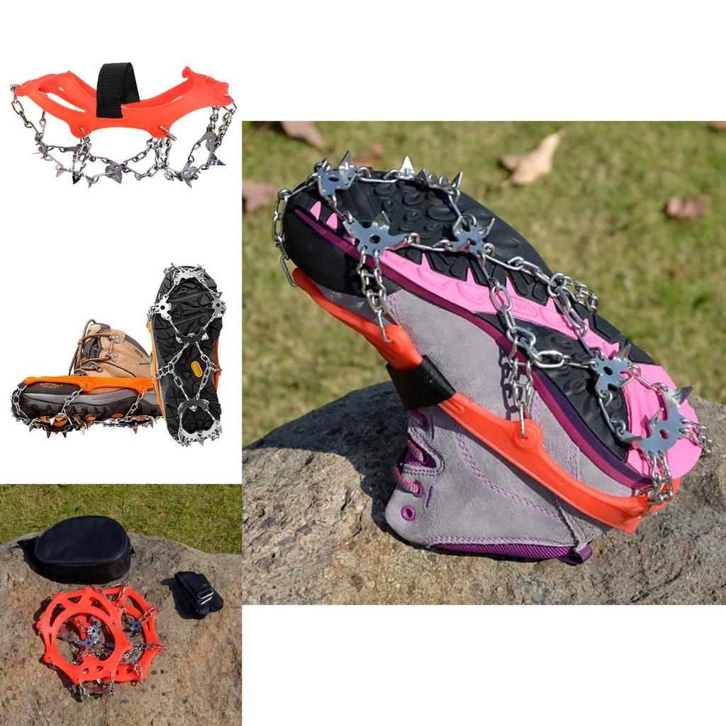 Premium Quality 18 Teeth Ice Snow Crampons Anti-slip Climbing Gripper Shoe Covers