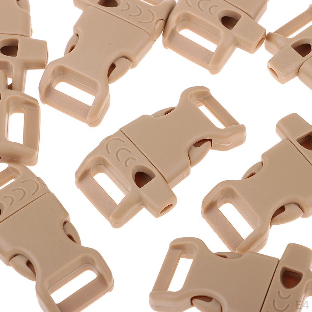 10 Överlevnadsspännen för Utomhuscamping Paracord-armband