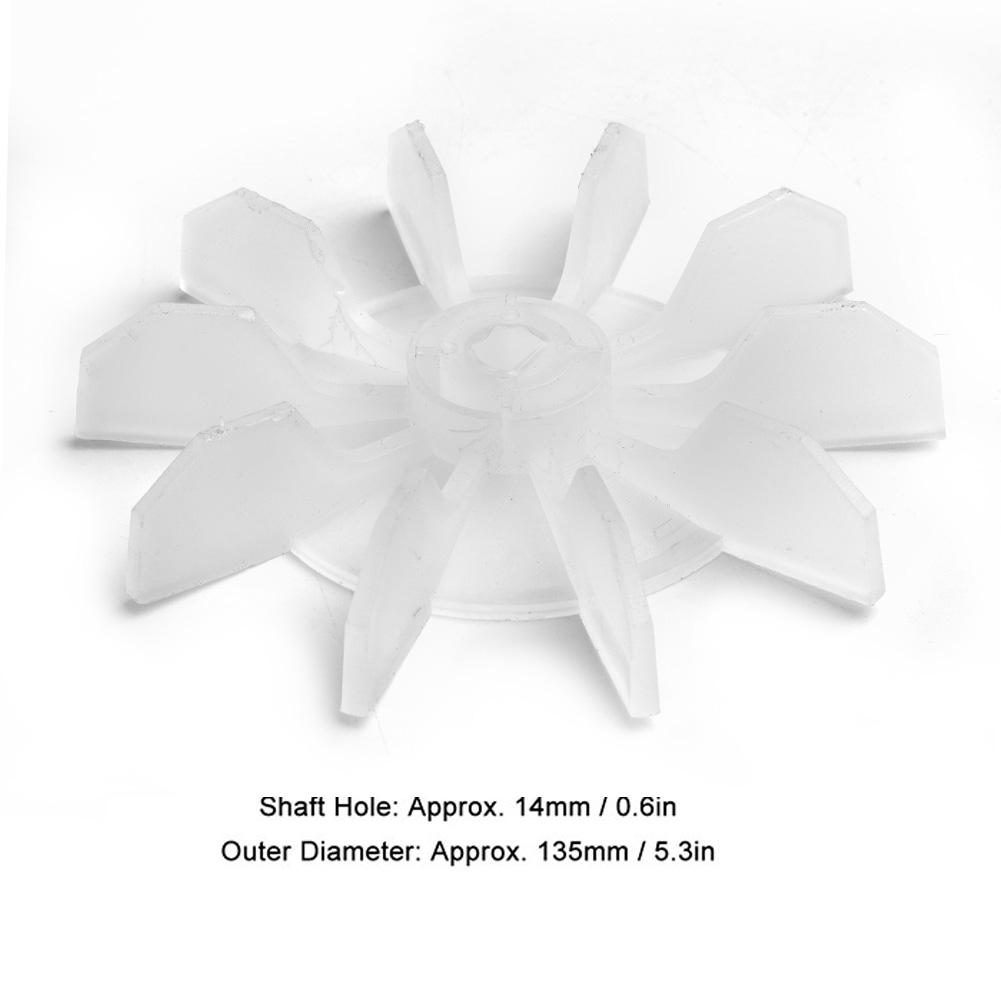 Portable Brand New Air Compressor Blade D Type Outer Diameter 135 Mm/5.3 Inches Shaft Hole 14 Mm/0.6 Inch Waterproof