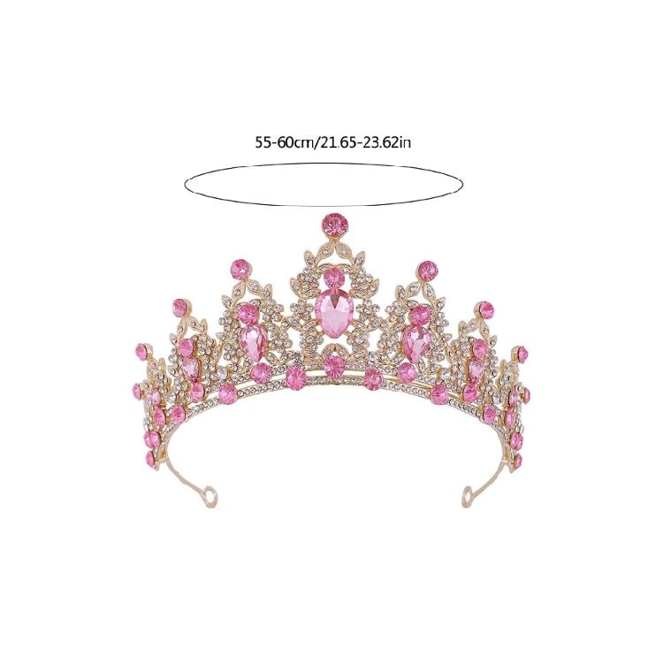 Unique Princesses Crown Alloy and Rhinestones Comfortable Headwear Great for Adults and Kids Who Love Fashion Headpiece