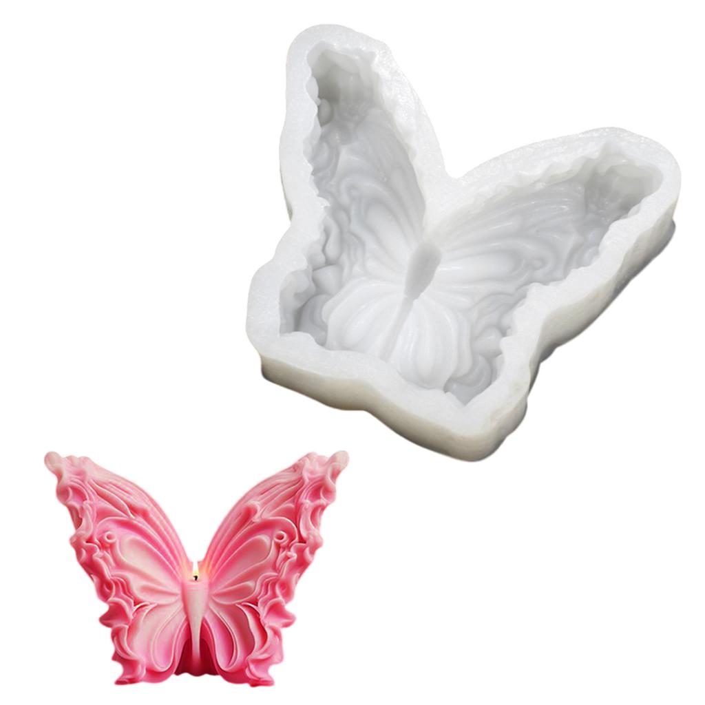 3D Butterfly Silicone Candle Molds for Epoxy Resin Candle Making Fondant Silicone Molds for Chocolate Cake Baking