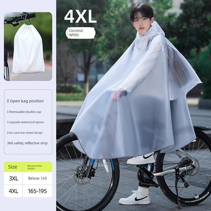 Raincoat Bicycle Mountain Bike Riding Junior High School Student Male Dedicated Single Body Rainstorm Prevention New Poncho Women