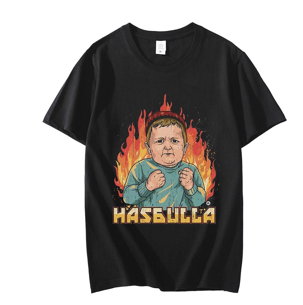 Klassisches Hasbulla Kampf-T-Shirt Unisex Fan-Geschenk Mini Khabib Blogger-T-Shirt Unisex Unisex Grafikdruck T-Shirts Kurzarm Tops
