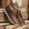 Fashion Lightweight Men's Casual Leather Shoes Comfortable Walking Shoes Suitable for Daily Wear Hiking Shoes Treking Footwear Sneakers