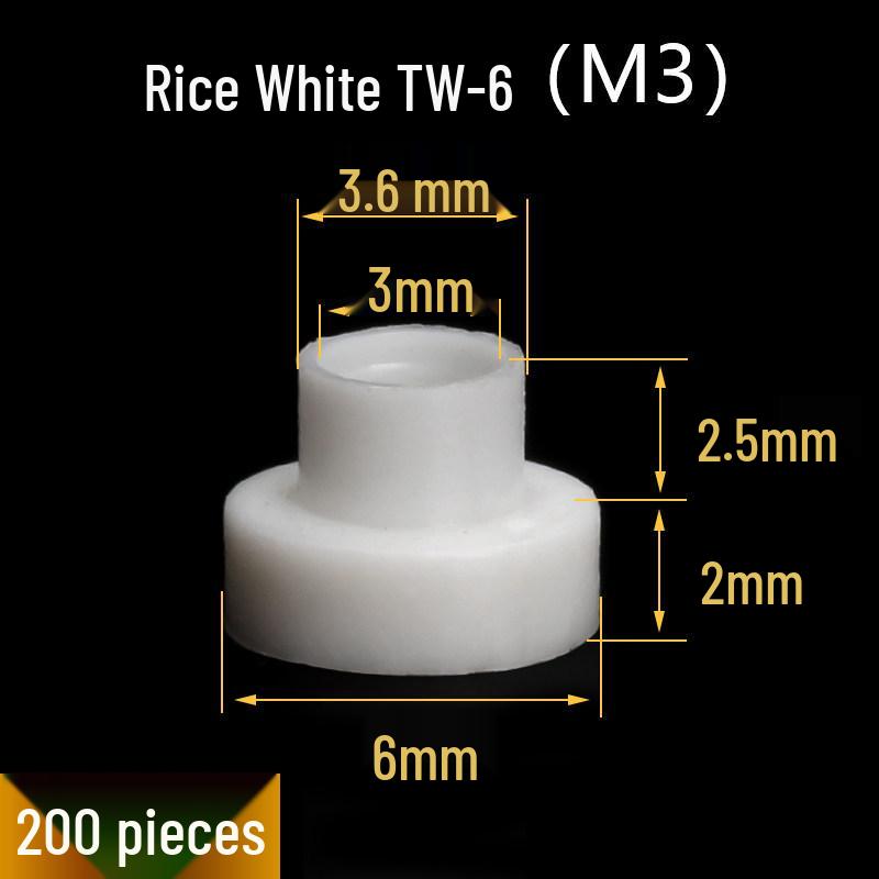T-shaped Insulating Nylon Washer & Sleeve Assortment for M2-M12 Screws