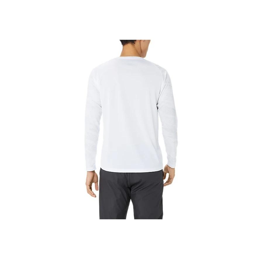 Asics Aim-Trg Dry Sweat-Wicking Quick-Dry Round Neck Long Sleeve T-Shirt Unisex Tops Bright-White 2031E716-100