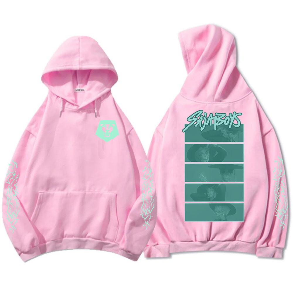 Saja Boys Glow in The Dark Adult Hoodie KPop Demon Hunters Graphic Printing Sweatshirts Long Sleeve Hooded Pullovers Men