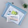 1pc Mesh Women Folders Makeup Pencil Case Storage Bags Large Cosmetics Bag Organizer Case Multifunction A4 Document Bag33.5X24cm