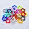 Candy-Colored Acrylic Star & Flower Keychain Pendant for DIY Jewelry