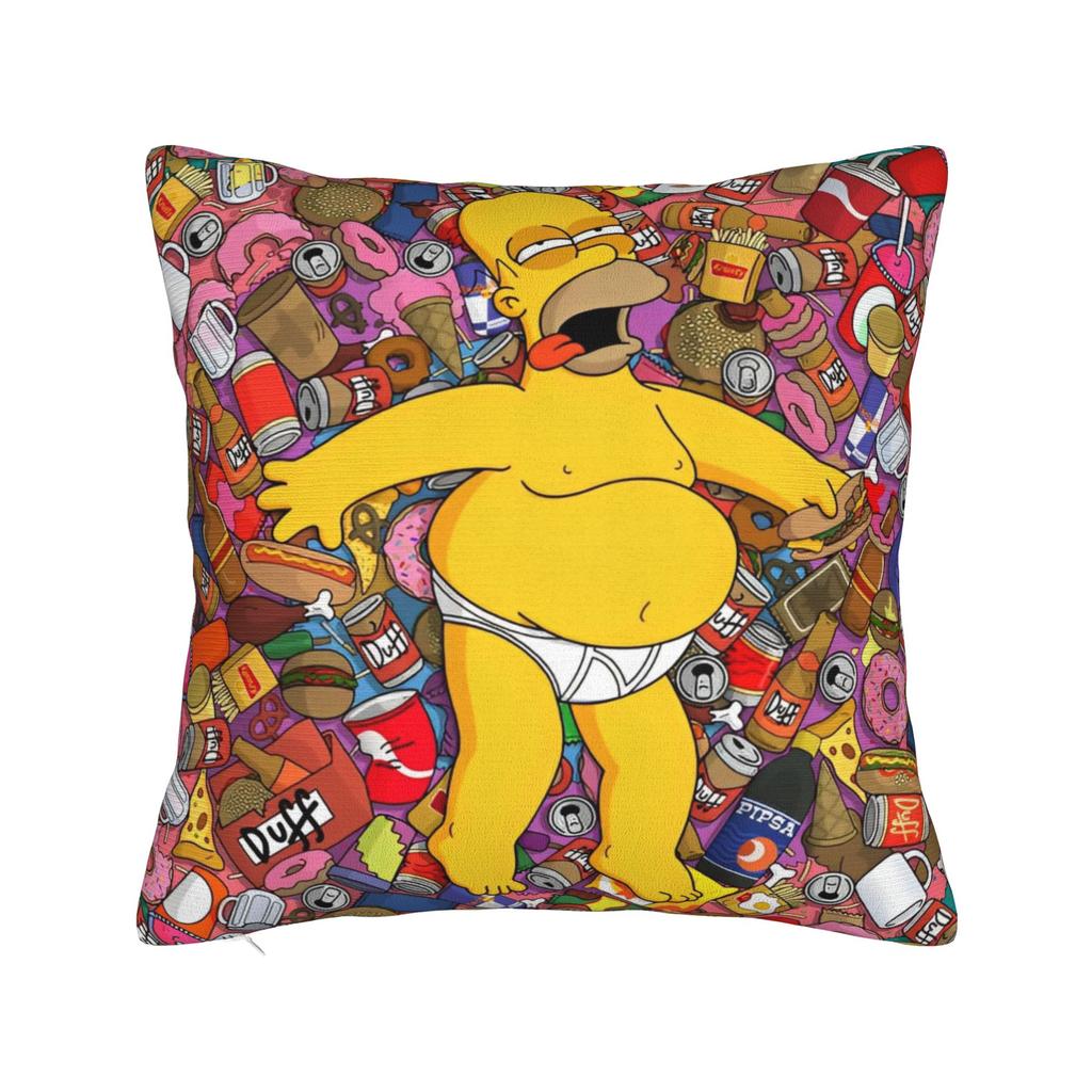 ציפיות לכריות נוי הפנים של S-Simpsons אביזרים לבית כיסוי ציפית לכרית זריקה עם רוכסן גדלים מרובים