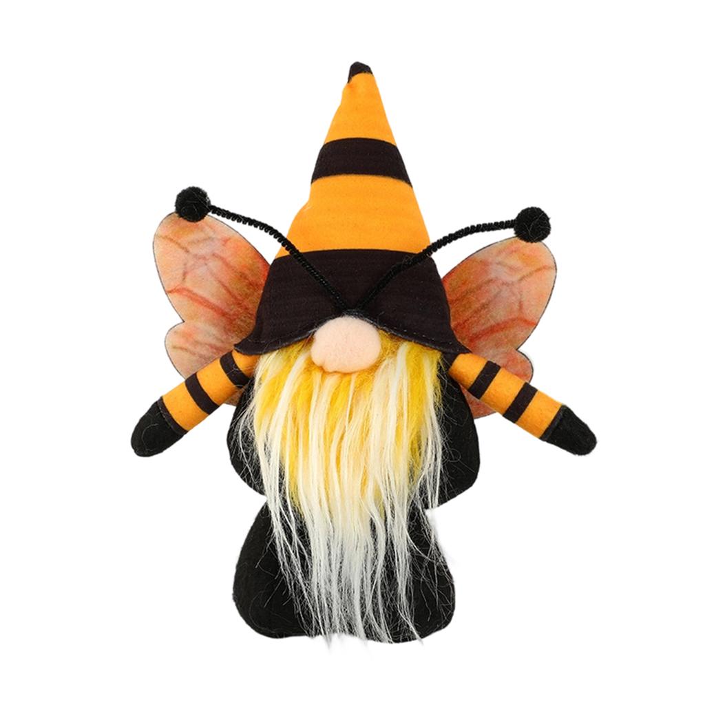 Bijenfeest Gezichtloze Pop Festival Viering Schattige Festivalpop Rudolph Pop Gebreid