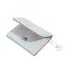 Women Cute Heart Embossed Slim Leather Wallet Small Trifold Wallet Cash Pocket Card Holder with ID Window