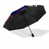1pc Rogue Warrior Automatic Umbrella Design, Cute Cartoon Pattern, Portable Outdoor Umbrella, Perfect Y067