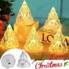 LED Crystal Night Light Warm Christmas Tree Lantern Iceberg Table Lamp Button Batteries Home Party Xmas Diamond Gift Decoration