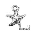 Seestern Meeres-Charms Kollektion Tier-Charms Für Strand-Thema DIY Armband Halskette Schmuckherstellung Zubehör Für