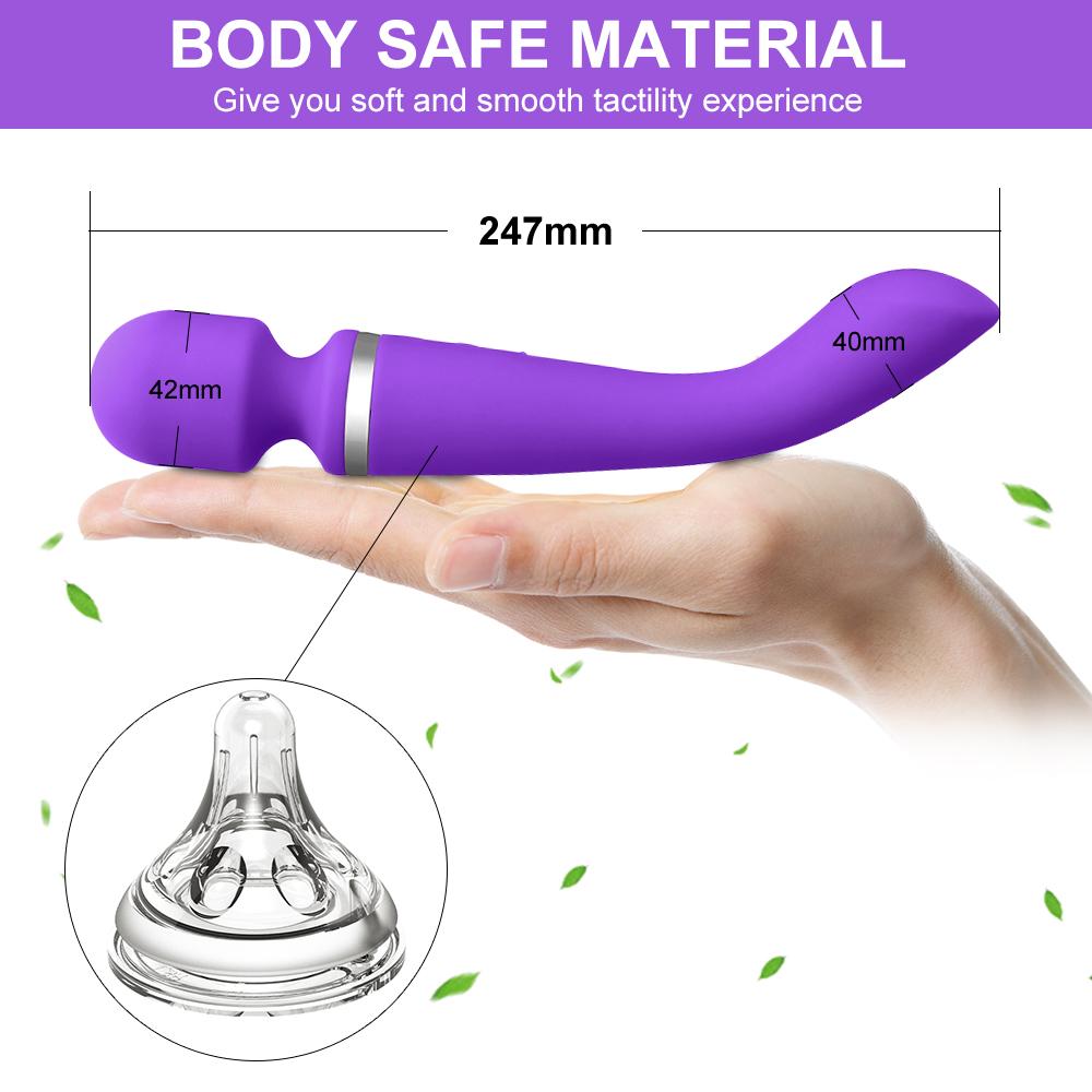 20 Speeds Powerful Vibrator AV Magic Wand Dildos Sex Toys For Women Couples Clitoris Stimulator G spot 2 Motor Toys for Adult 18