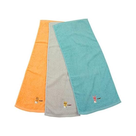Kosugizen Face Towel, Life Select, For Toilet, 3 Colors, 1 Piece Each, 34 x 80cm, Convenient Towel, Set of 3, Can Be Used in Different Life