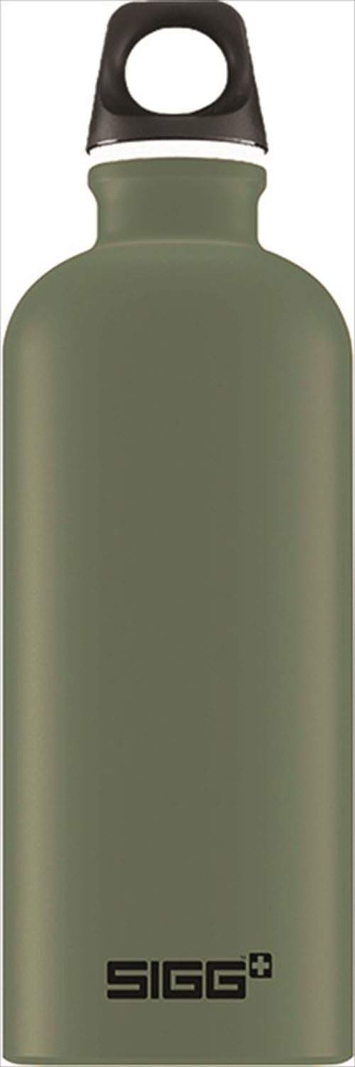 

SIGG Traveler Touch Leaf Green Outdoor Water Lightweight 60176 0.6L Bottle, Swiss-Made Aluminum,