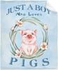 Cartoon pink piglet Printed Blanket for Sofa Bed Travel Camping Living Room Office Conditioning Blanket for All Seasons Gifts
