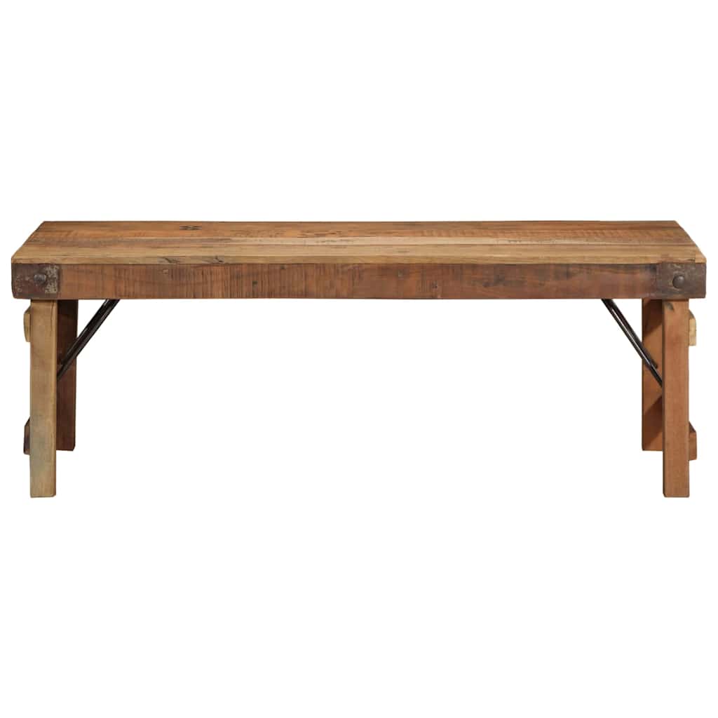 Coffee Table Brown 110 x 55 x 40 cm Solid Upcycled Wood