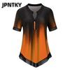 JPNTKY Bluse e Camicie Casual alla Moda da Donna a Maniche Corte con Scollo a V