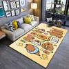 Cute Cartoon Otters with Cheerful Expressions Suitable for Use As an Anti-slip Game Mat for Living Room and Bedroom Sofas