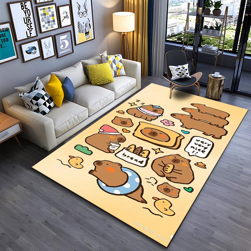 

Cute cartoon otters with cheerful expressions Suitable for use as an anti-slip game mat for living room and bedroom sofas 40x60cm( 15x23in )