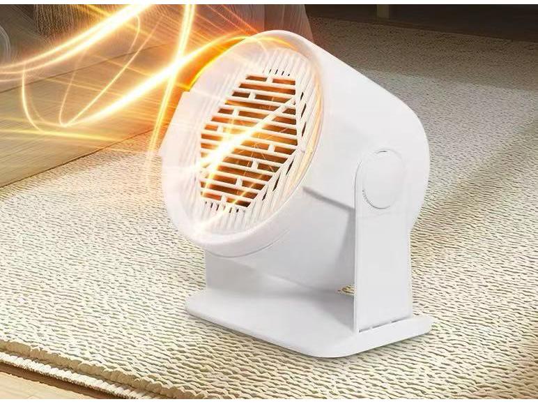 

Silent Fast Heating Desktop Fan Heater for Bedrooms US Plug