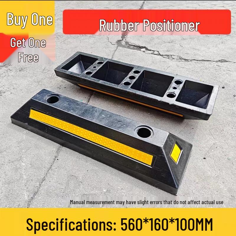 Rubber and Plastic Wheel Chock & Bollard: Car Stop, Anti-Collision Block, Curb Ramp, Parking Lot Vehicle Stopper