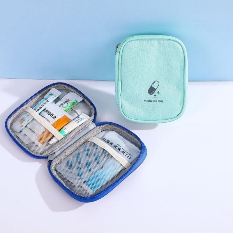 First Aid Bag,Empty First Aid Pouch,Mini Portable Medicals Bag for Outdoor Multifunction Emergency Medicine Storage Bag