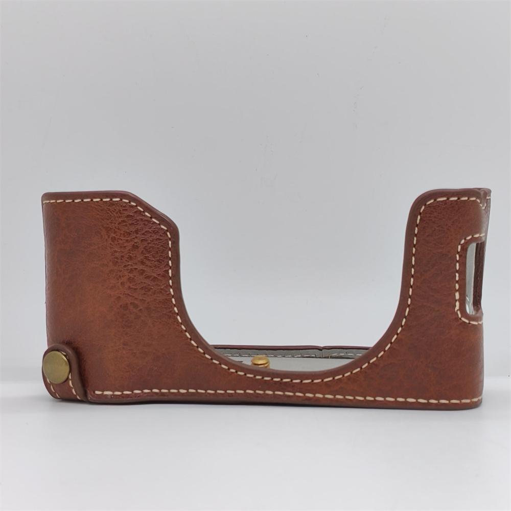 PU Leather Camera Half Case for Fujifilm X100VI Fuji X100VI Base Cover Battery Opening Shell