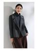 Cappotto di Lana Double-Face Stile Coreano 2025 per Donna - Versatile Lunghezza Corta, Moda Autunno & Inverno, Vestibilità Larga, Taglia Petite