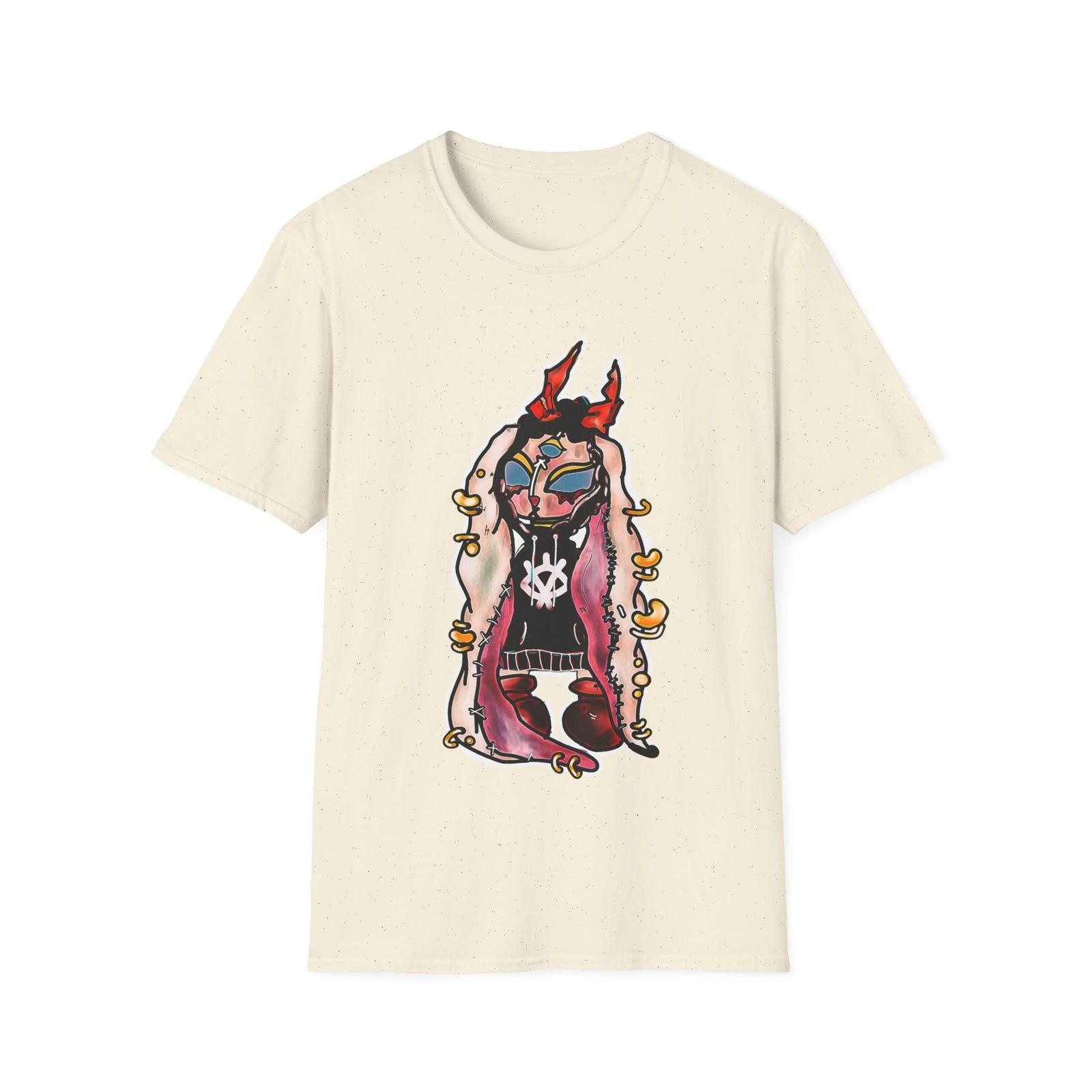 Streetwear Bunny Unisex T-Shirt, Original Artwork Tee Shirt, Graphic, Cute Bunny S разноцветный