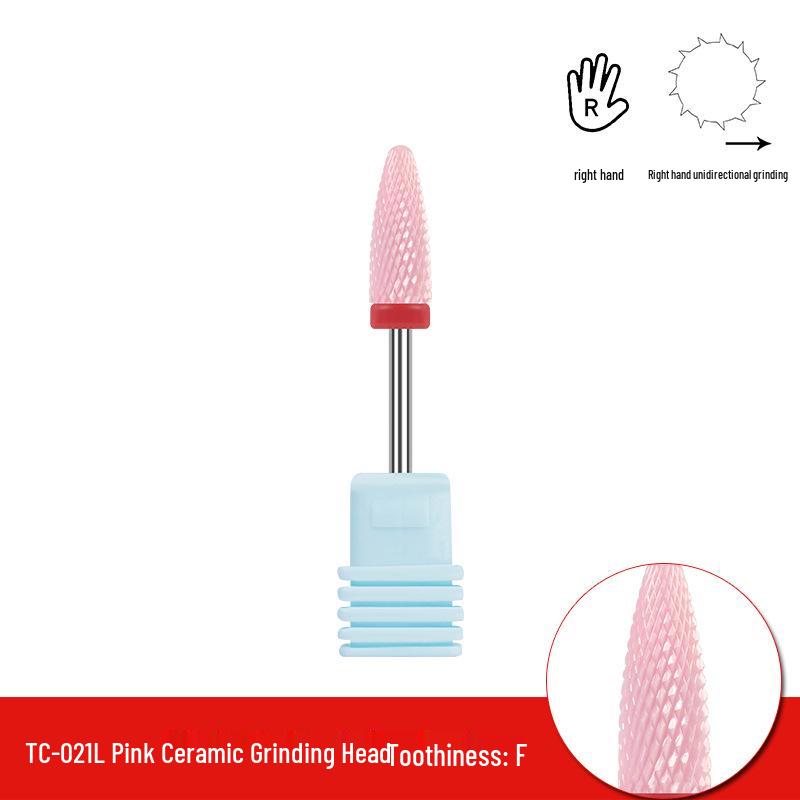 Single Bullet-Shaped Ceramic Nail Grinding Head 2.35