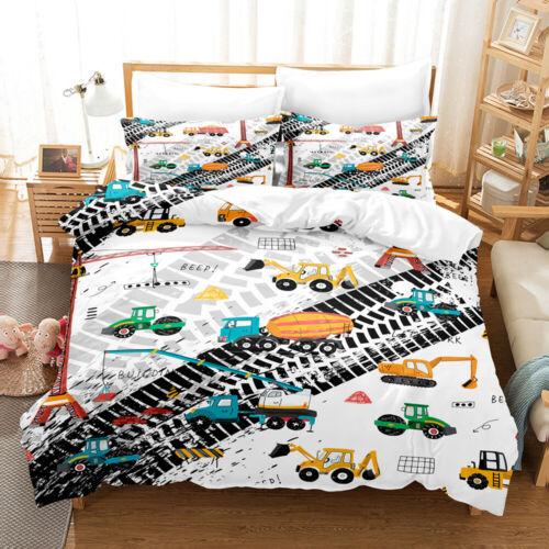 Cartoon Cars Duvet/Quilt/Doona Cover Single/Double/Queen/King Bedding Set