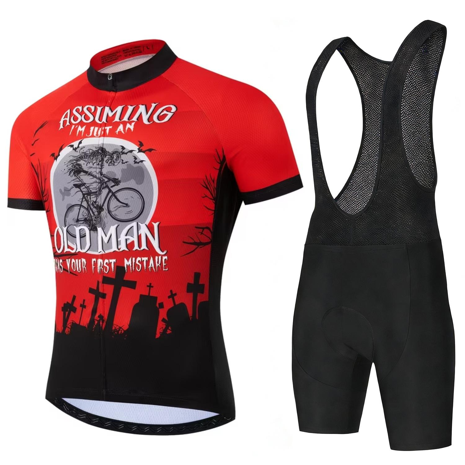 

Men s Summer Cycling Short-sleeved Suit, Road Bike Quick-drying Breathable Mountain Cycling Sportswear 2026 Summer Breathable Cycling Suit asian size - s