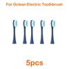 5 pezzi di ricambio per spazzolino elettrico Oclean per Oclean X Pro / X / Z1 / F1 / One / Air 2 testine per spazzolino elettrico sonico
