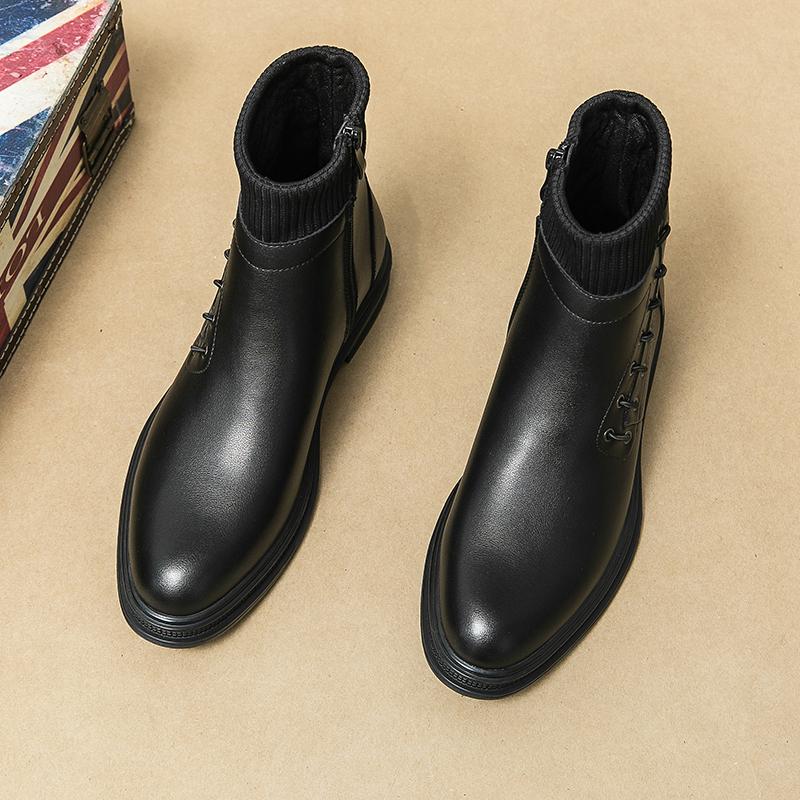 FashionLuxury Brand Brown Classic Men s Ankle Boots Pointed Banquet Formal Boots Men — фото 5