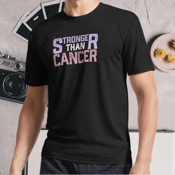 New Shirt Stronger Than Cancer, Cancer Active Logo T-Shirt Funny Size S - 5XL
