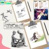 Drawing Male Female Model with Stand by Professional Manga for Manga and Muscle Drawing Sketch Drawing Art Educational Male Doll, 30-Jointed, &