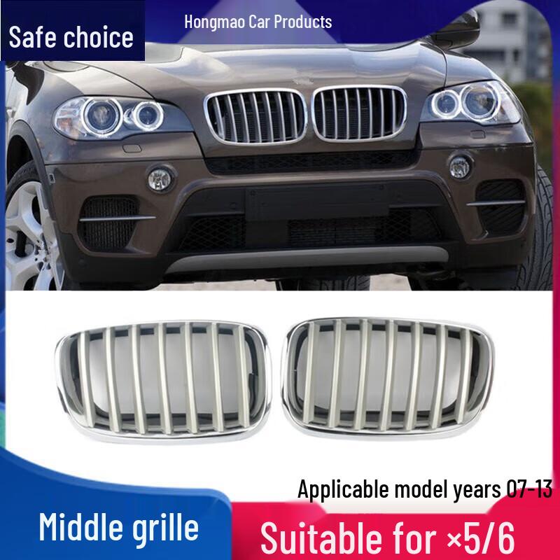 

BMW X6/X5 E70/E71 Front Air Intake Titanium Silver Grille Driver (Factory)