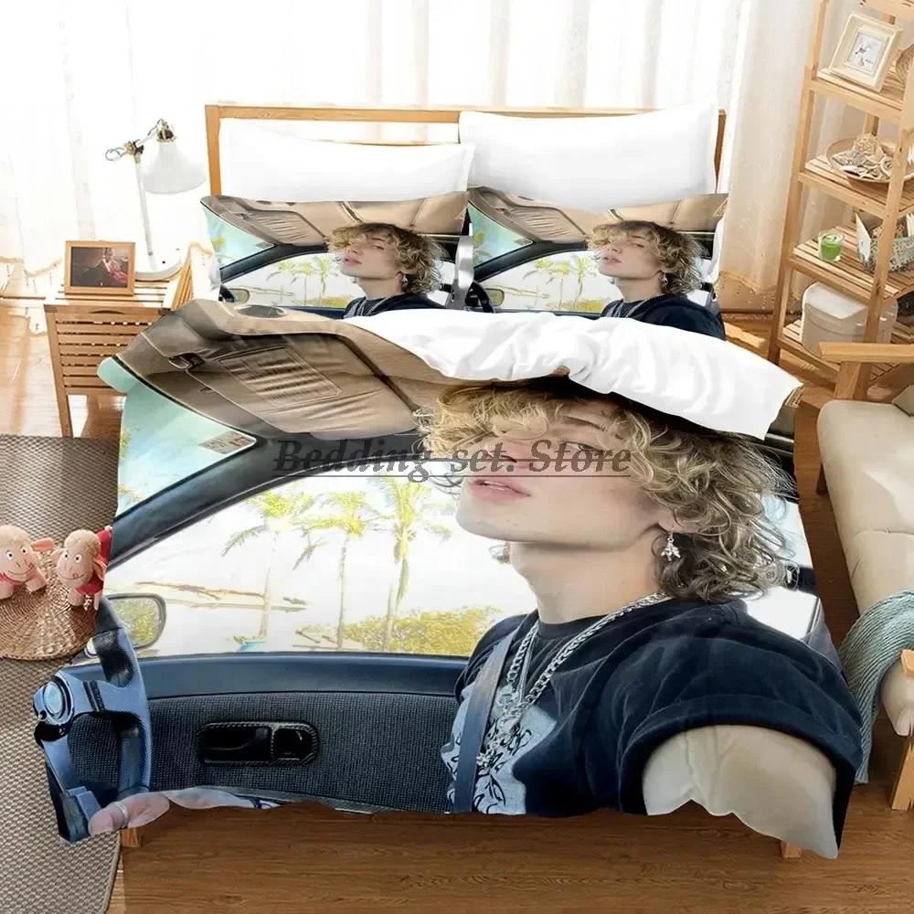 

New Vinnie hacker Merch Bedding Set Single Twin Full Queen King Size Bed Set Aldult Kid Bedroom Duvetcover Sets 3D Bed Sheet Set 135x200cm