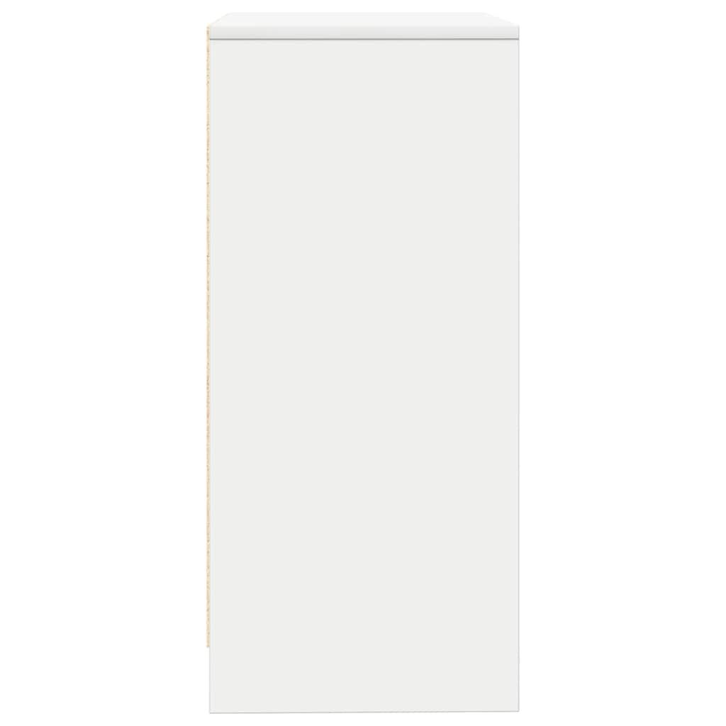 vidaXL Sideboard Mit Schublade Weiß 71x35x65 Cm Holzwerkstoff