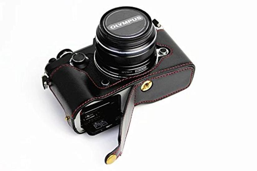 

SIUTATDSH Camera Case PU Leather Suitable for Olympus Olympus PEN-F pen f case liner case Camera holder, earthquake resistant, shock resistant,