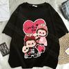 Women Labubu Adult Sweethearts Clothes T Shirts Girl Cartoon Anime Graphic Print Shirt Fashion Tops FeUnisex Birthday Party Gifts