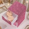 Three-Tier Drawer Storage Box with Diamond-Studded and Full Diamond Decoration, Plastic Base, Three-Tier Drawer Design
