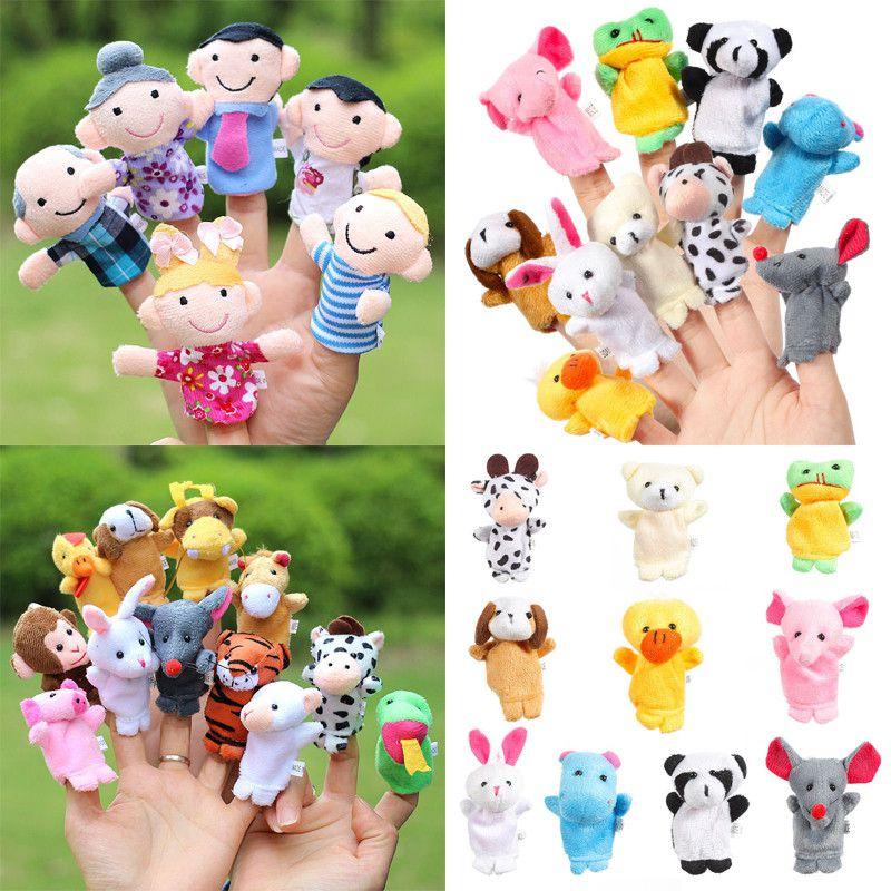 Cute Finger Puppets Doll Set For Kids Educational Family Entertainment 6/10/12 Pcs