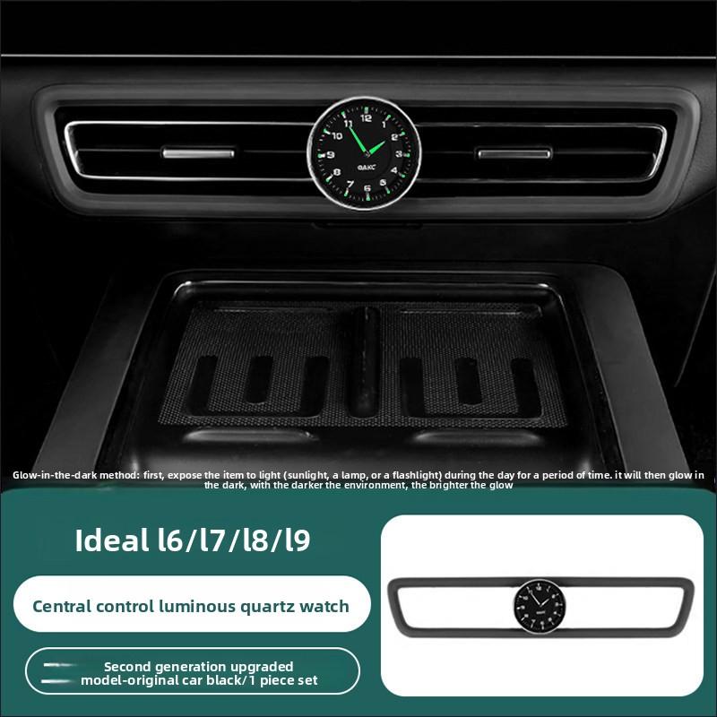 For RAV4 Prime/Wildlander Car Clock Quartz Movement Luminous Acrylic Case & Band Large-Size Instrument Panel Pointer Clock